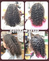 「巻かなくても華やか。 大人の女性にこそ似合うカーリーパーマ。　　宇都宮ツイストスパイラルパーマ