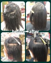 朝のセットが大変 ・白髪染めで髪がチリつく ・根元のうねり ・縮毛矯正のダメージ、あるある。