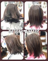 ◆ 酸性縮毛矯正でダメージを最小限に 白髪染めをしている髪でも安心。宇都宮縮毛矯正