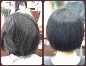 まっすぐすぎない、やわらかいナチュラルストレートに仕上げます。宇都宮酸性縮毛矯正