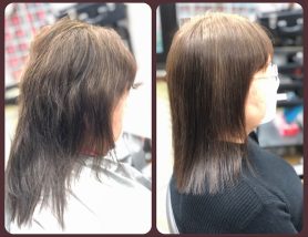 縮毛矯正ファイル233(宇都宮縮毛矯正)梅雨でもまとまる酸性縮毛矯正 Before→After